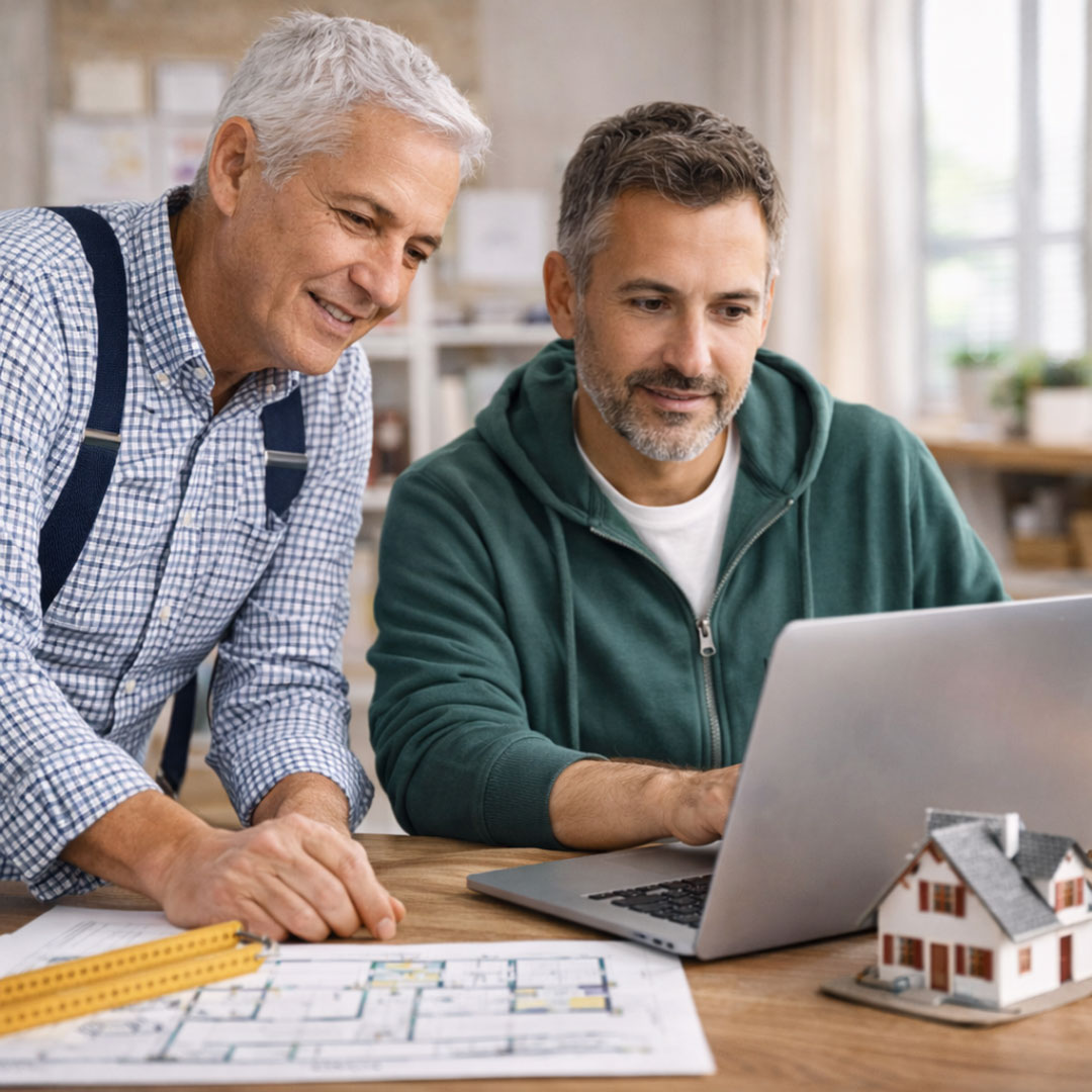 Unternehmer erstellt ein individuelles Online-Formular mit spezifischen Funktionen für interne Prozesse